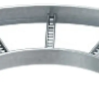 Coude 90° horizontal BET 60×300mm p.échelle d.câbles zingué e.continu 