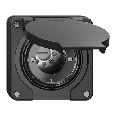 Interruttore rotativo NUP NEVO, 0/1L, senza cilindro, KS, 0-1-0-1, nero 