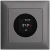 Thermostat d'ambiance ENC EDIZIOdue 230VAC 4…30°C 88×88mm gris foncé 