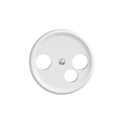 Plaque frontale STANDARDdue blanc pour prise de date pour R/TV 