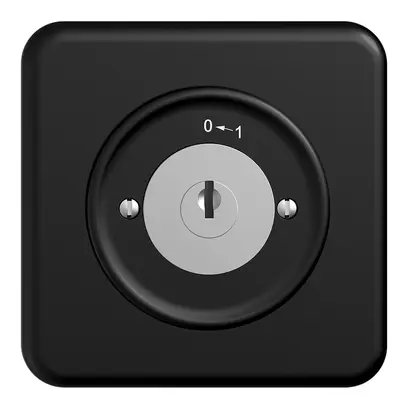 Contatto rotativo INC 0<1/1P STANDARDdue nero con serratura di sic. 