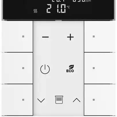 Raumbediengerät ABB-free@home SBC-F-6.0.1, RTR IAQ 6 Tasten weiss glanz 
