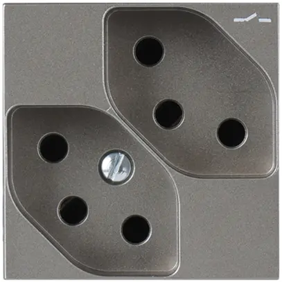 Presa INS ATO 2×T13 1×S magnesio 2moduli 