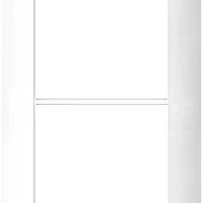 Cadre de recouvrement SIDUS 2×1 blanc 