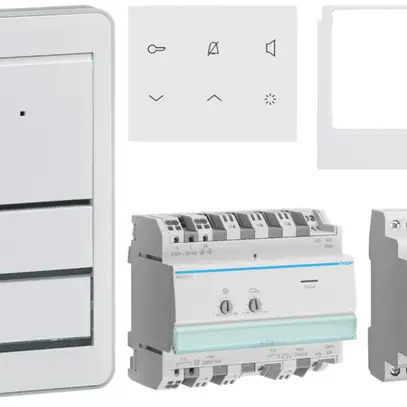 Kit audio elcom.home p.1appartement poste intérieure blanc/extérieure blanc 