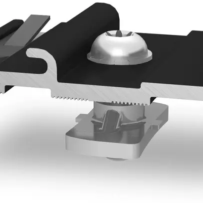 K2 Connettore trasversale InsertionRail anodizzato nero 