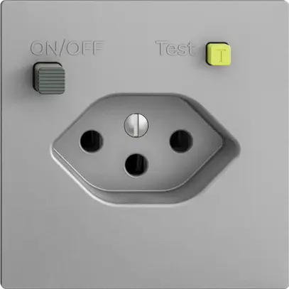 Presa INC EDIZIOdue T13 FI 30mA F, silver 