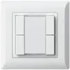 Poussoir multifonction ENC kallysto.line KNX RF 4× blanc 
