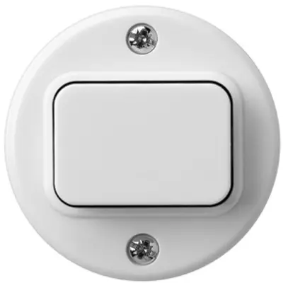 Kit frontal basico Ø43mm blanc pour interr./contact poussoir 