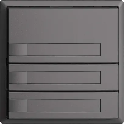 Poussoir KNX RGB EDUE, 250mW, s.LED, a.insert papier, 3×poussoir, 1×touche, grf 