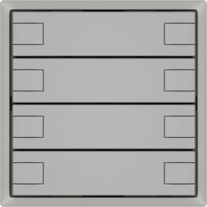 Poussoir universel EDIZIO.liv UNI SNAPFIX® s.LED 8× comm.1T grc 