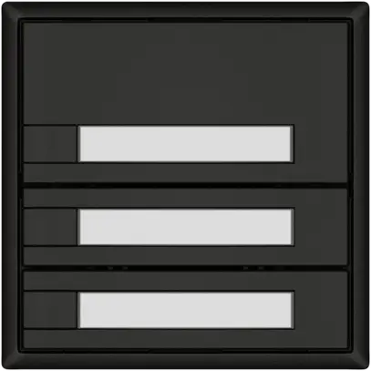 Poussoir KNX RGB EDIZIO.liv SNAPFIX® capteur temp.s.LED étiqu.3× comm.1T no 