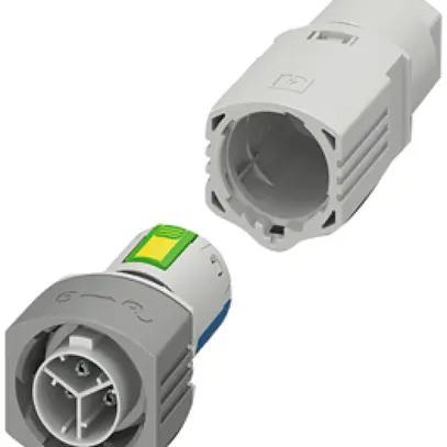 Connecteur enfichable PX IPD PL 3P2,5 M GY 2+PE 20A/500V Ø6…9/8…13mm gris clair 