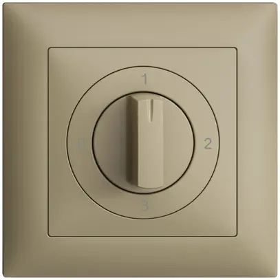 Kit frontale EDIZIOdue 0-1-2-3 88×88mm sand per interruttore rotativo 