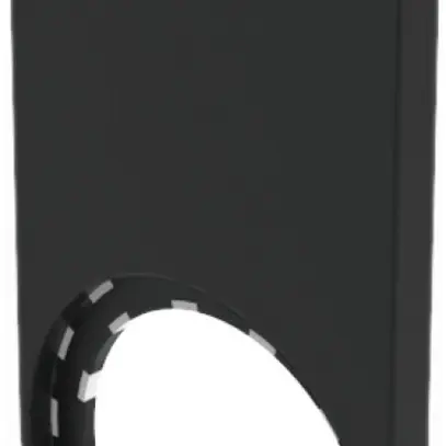 Porta-placchetta EAO45 nero per pl.27×27mm, a infilare 