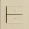 Comando per interruttore tapparelle 1c/2t Edue Wiser vanille 