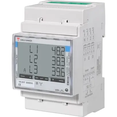 Compteur d'énergie 3-phases, 400-480 VL-L, 5 (6) A, RS485 Modbus RTU 