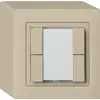 Poussoir universel AP 4×kallysto sans LED beige 