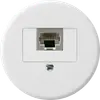 Insert pour boîte ENC basico 1×RJ45u blanc 