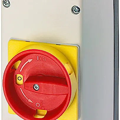 Scatola AP Siemens 3RV1 BG S0 stretto con azionamento rotante arresto emer. 54mm 