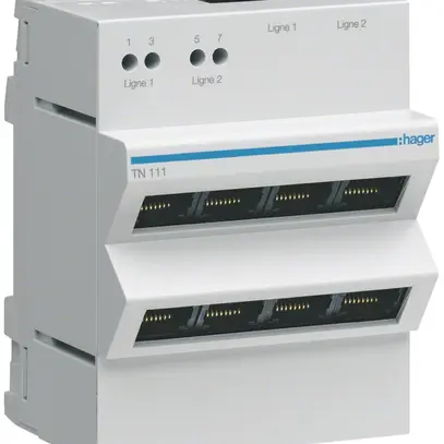 Panneau patch 2×4RJ45 pour VDI téléphone analogique 