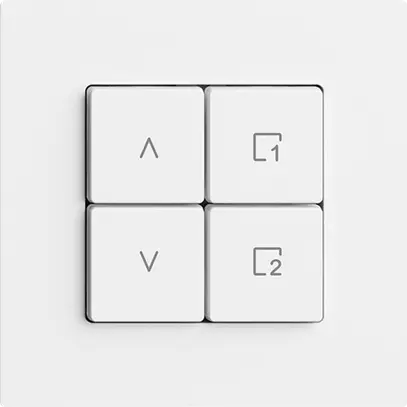 Station secondaire pour interrupteur stores 1c/4t scène WLAN Edue Wiser blanc 