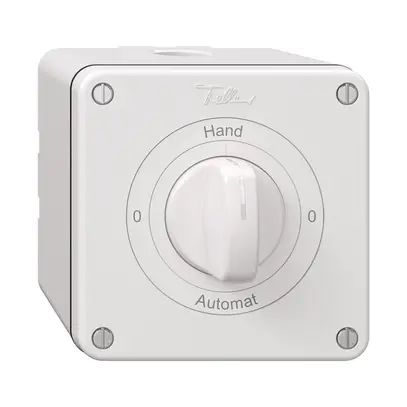 Interrupteur rotatif NAP NEVO, 2/1 L, avec manette, KS, 0-Hand-0-Automat, blanc 