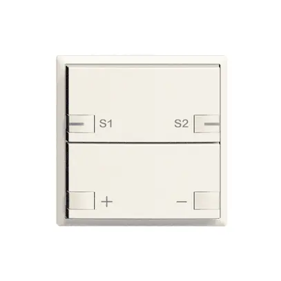 Frontset Dimmer 1…10V Szene 1K/2T ZEP 60×60mm weiss 