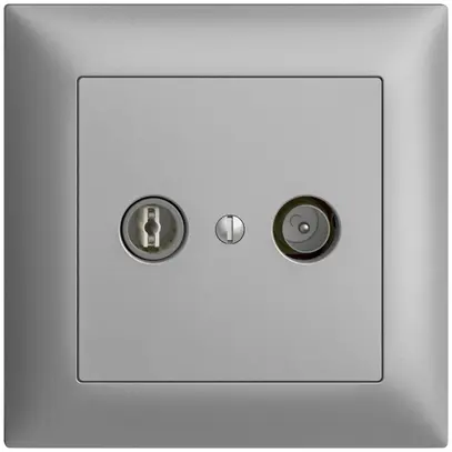 Presa TV-R INC EDIZIOdue 11dB silver a banda larga 5…2000MHz, FMI 