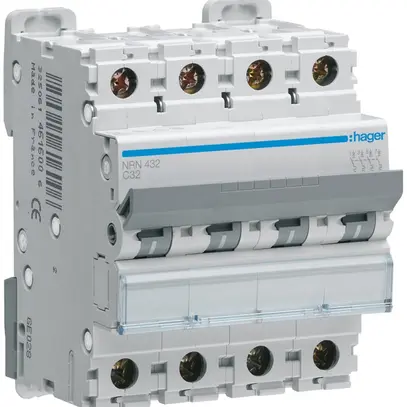 Disgiuntore Hager MCB 4P 415V tipo C 32A 4UM 