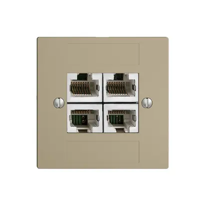 Presa INC 4×RJ45/s 4P sep. EDIZIOdue sand ITplus 