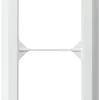 Telaio di copertura INC kallysto.line 2×1 bianco 92×152mm 