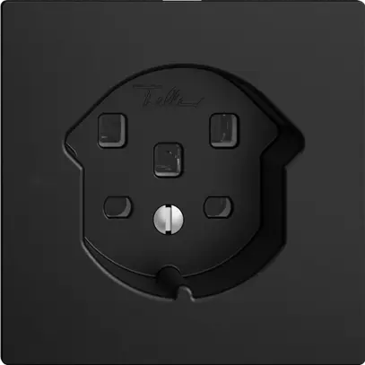 Presa EDIZIOdue T25 16A nero con morsetti innest. 