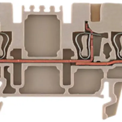 Morsetto di passaggio WM ZDU 1.5/3AN connessione a molla 1.5mm² TS35 beige 