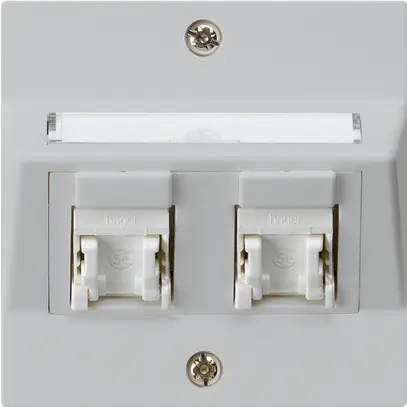 UP-Montage-Set kallysto A Kat.5e 2RJ45/u hellgrau 