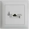 Presa di raccordo INC 1×RJ45/u 4P ITplus EDIZIOdue grigio chiaro 