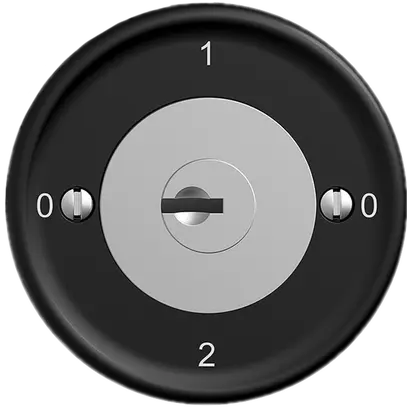 Drehschalter STANDARDdue SNAPFIX® 2/3L Sicherheitsschloss&2 Schlüsseln sz 