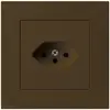 Prise ENC kallysto.pro T13 brun avec sécurité enfants 