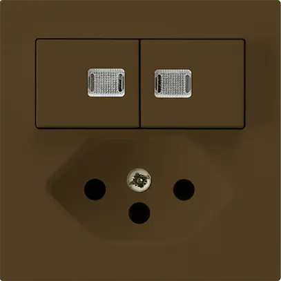 Combinazione luminosa 2×A-R/1P+T13 marrone kallysto 