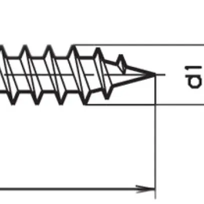 Vite per pannello truciolare a testa svasata 3×10mm Pozidriv zincata 