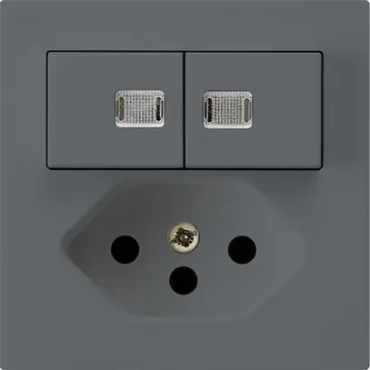 Combinaison lumineuse ENC 1/3+3/1P+T13 anthracite kallysto 2 lentilles 