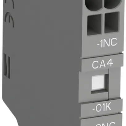 Blocco di contatti ausiliare ABB CA4-01K, 1R 4A AC-15, frontale Push-In 