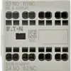 Contact auxiliaire Eaton, 2P, Ith=16A, 1F, 1O, fixation frontale, bornes Push-in 
