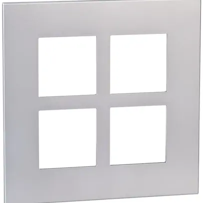 Cadre de recouvrement ATO 2×2 modules alu perle 