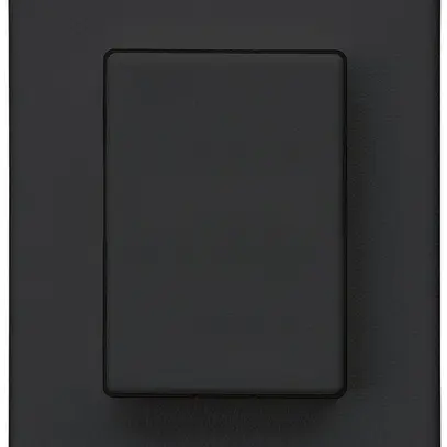 Interruttore a pulsante INS Hager FLF 10A/250V 6/1L nero 