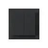 Kit frontal kallysto 60×60 noir pour interr.a.bouton double 