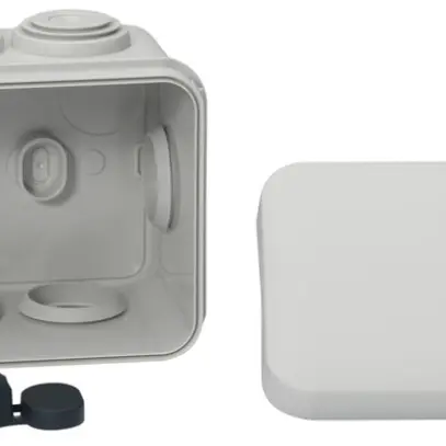 Scatola di derivazione AP Mureva 105×65×55mm vuota grigio IP55 