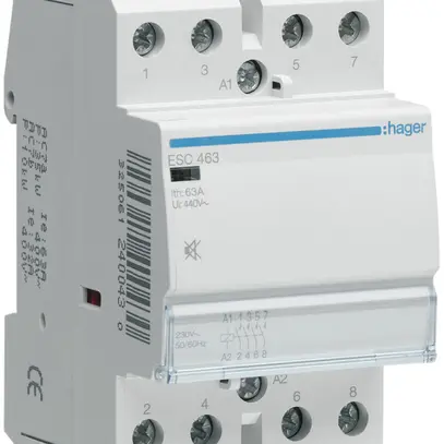Contattore AMD Hager 230VAC 4 chiusura 0 apertura 63A 3UM 