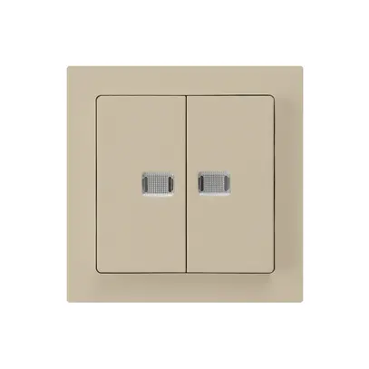Kit frontale kallysto beige con 2 lenti 60×60mm 