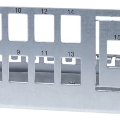 Panneau de distribution Ceconet Hybrid 14(+2)-port RJ45 Keystone, 2×LC/d (1×) 